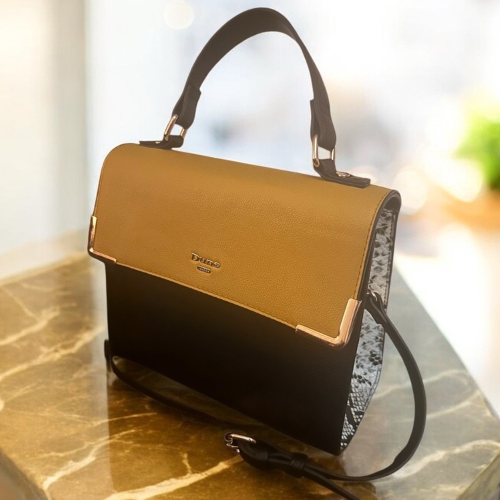Dune London Color Block & Python Purse